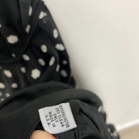 Hutch Georgia Maxi Dress Ruffles Wrap Floral Polka Dots Layered Cocktail Black - Picture 8 of 12